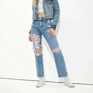 American Eagle High Rise Distressed 90s Boyfriend Jeans